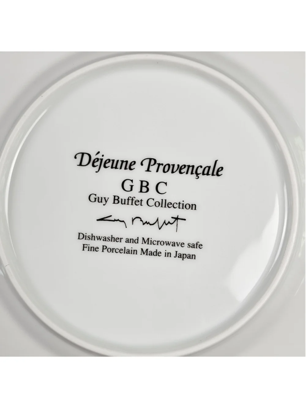 Set of 4 Guy Buffet Marche Aux Fleurs Porcelain Plates Salad Dessert Bistro Vtg